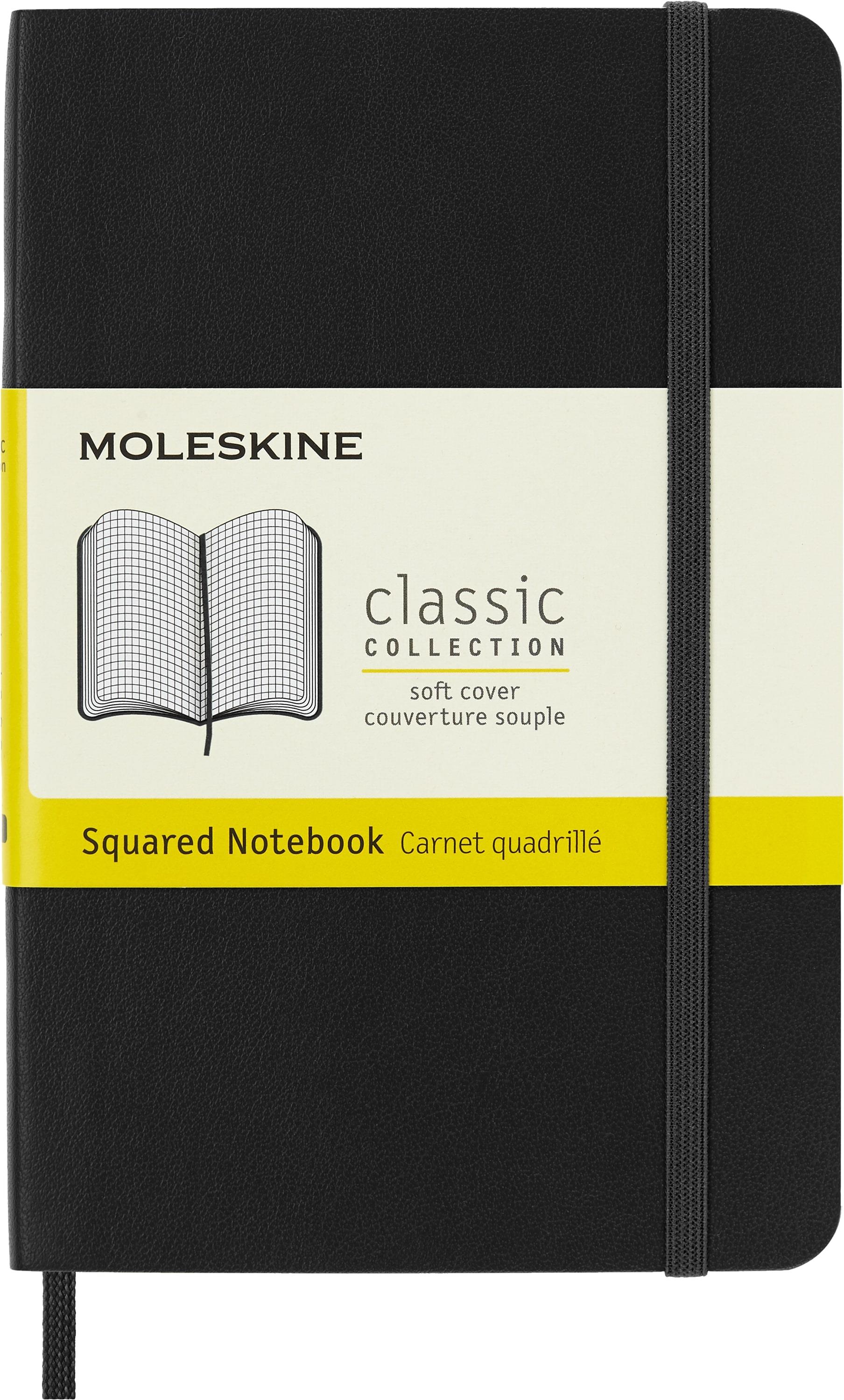 MOLESKINE XL černý zápisník s měkkými deskami a čtverečkovaným papírem