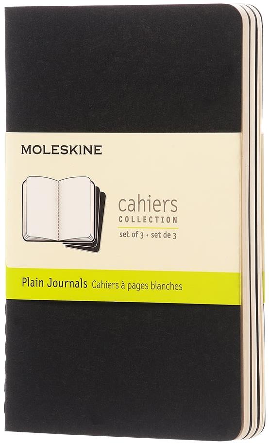 Moleskine S - čistý, černý - balení 3 ks