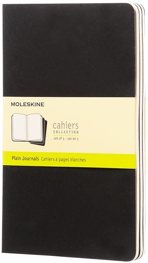 Moleskine S - čistý, černý - balení 3 ks