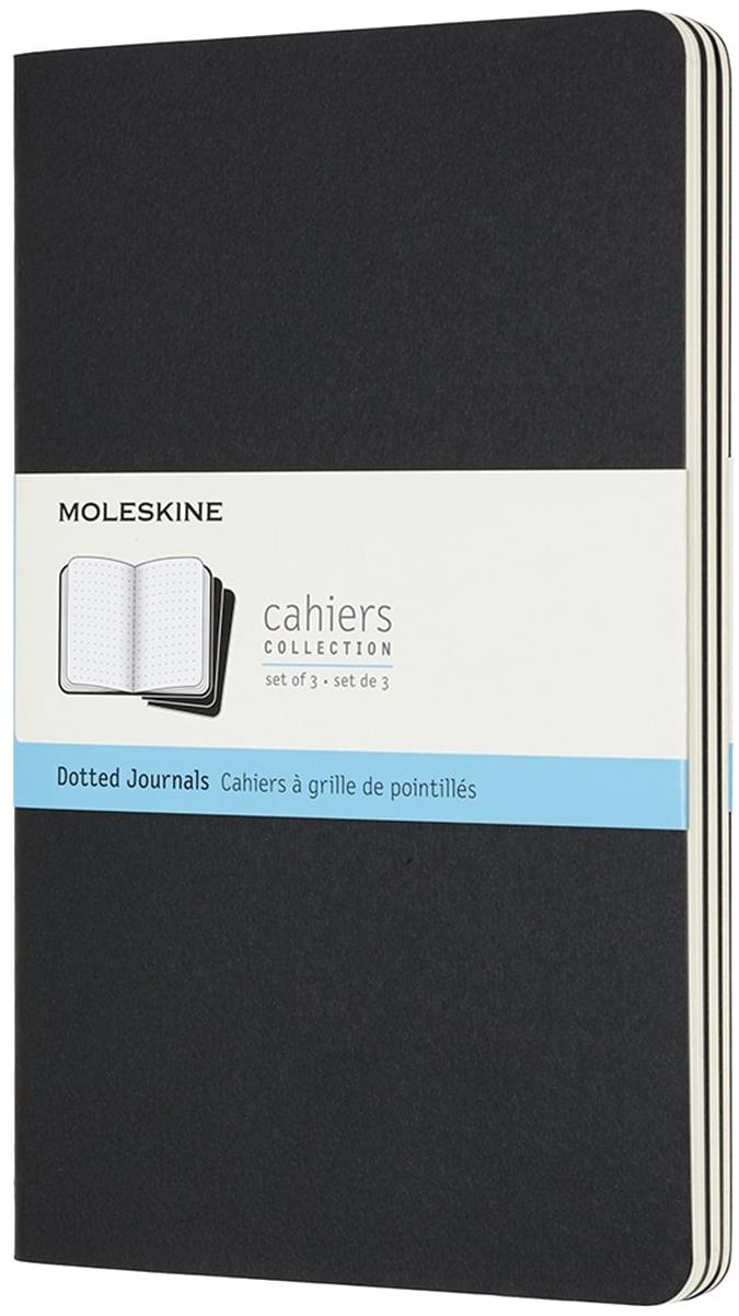 MOLESKINE XL, tečkovaný, černý - balení 3 ks