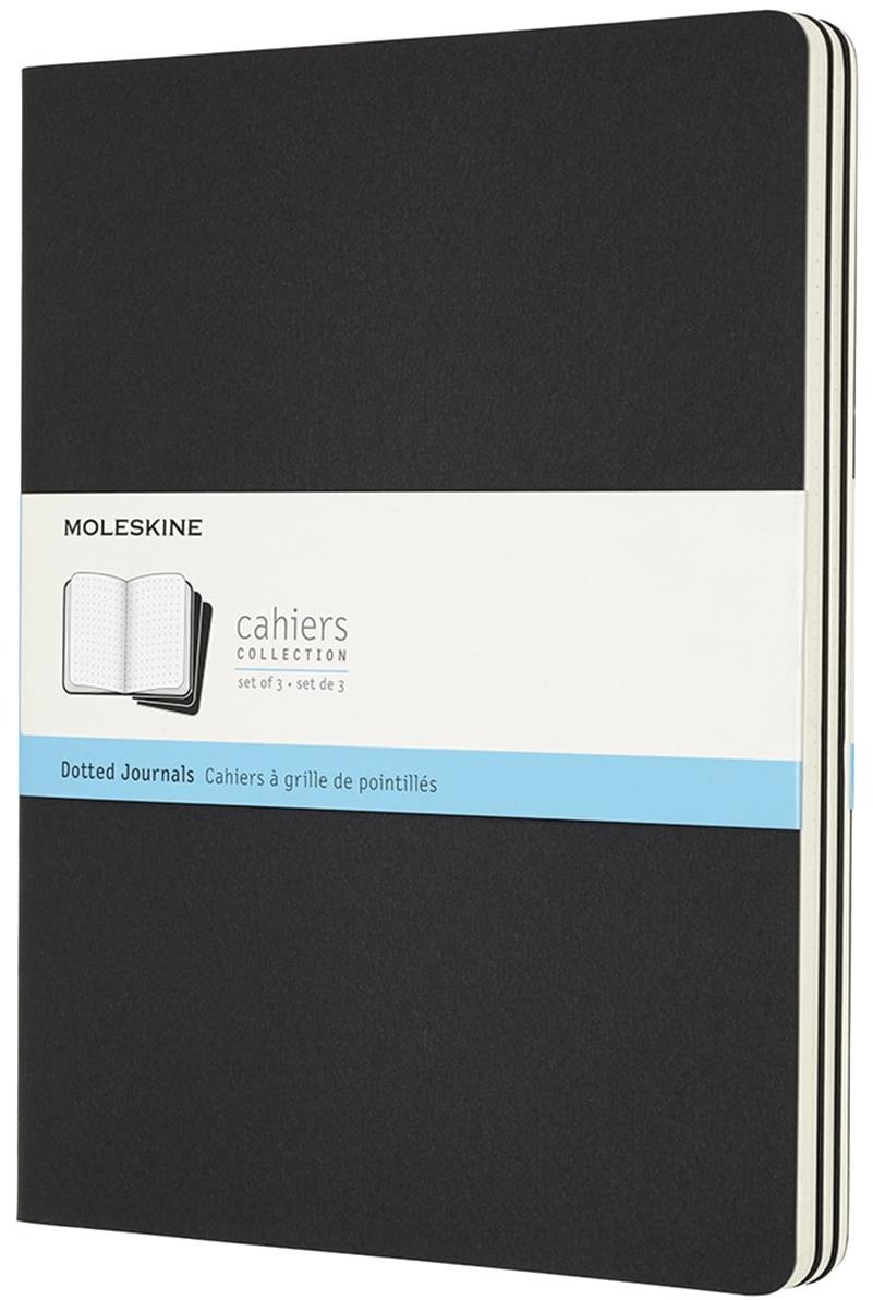 MOLESKINE XL, tečkovaný, černý - balení 3 ks