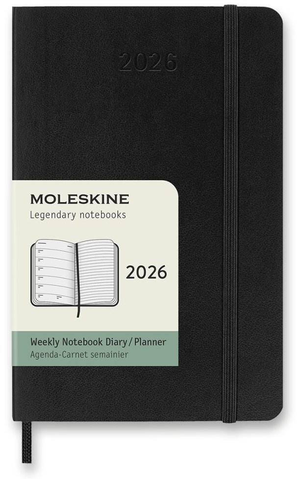 MOLESKINE 2026 - dámský diář s měkkými deskami a kvalitním papírem