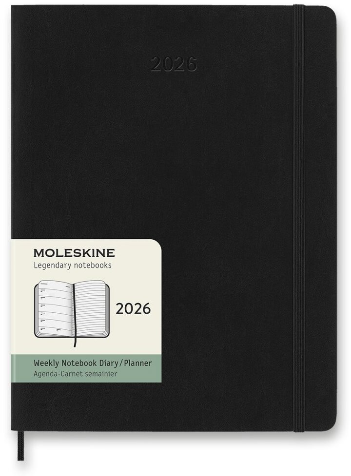 MOLESKINE 2026 - dámský diář s měkkými deskami a kvalitním papírem