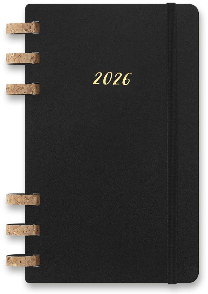 MOLESKINE 2026 Spiral L, tvrdé desky, černý - diář pro každodenní použití