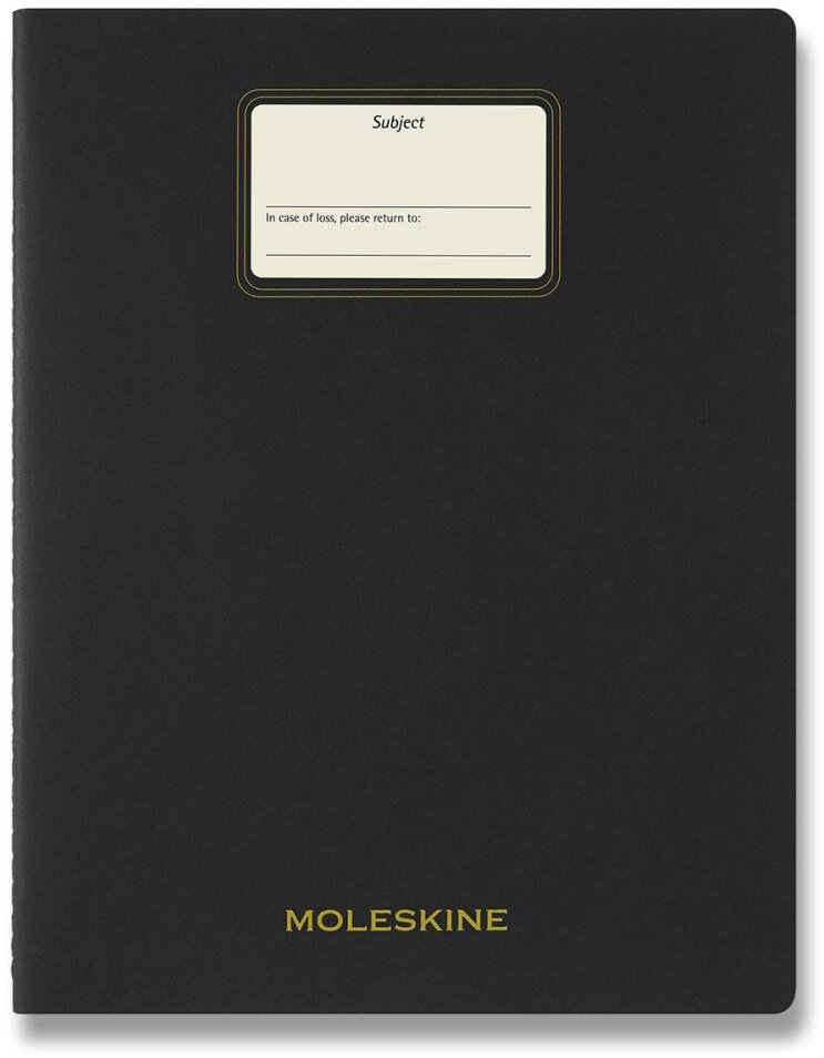 MOLESKINE Student XXL, čistý, černý