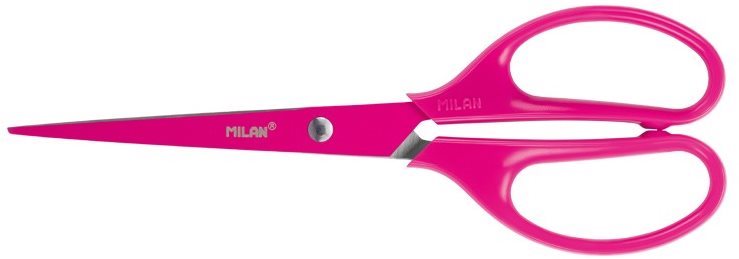 MILAN 17 cm růžové - Nůžky na papír