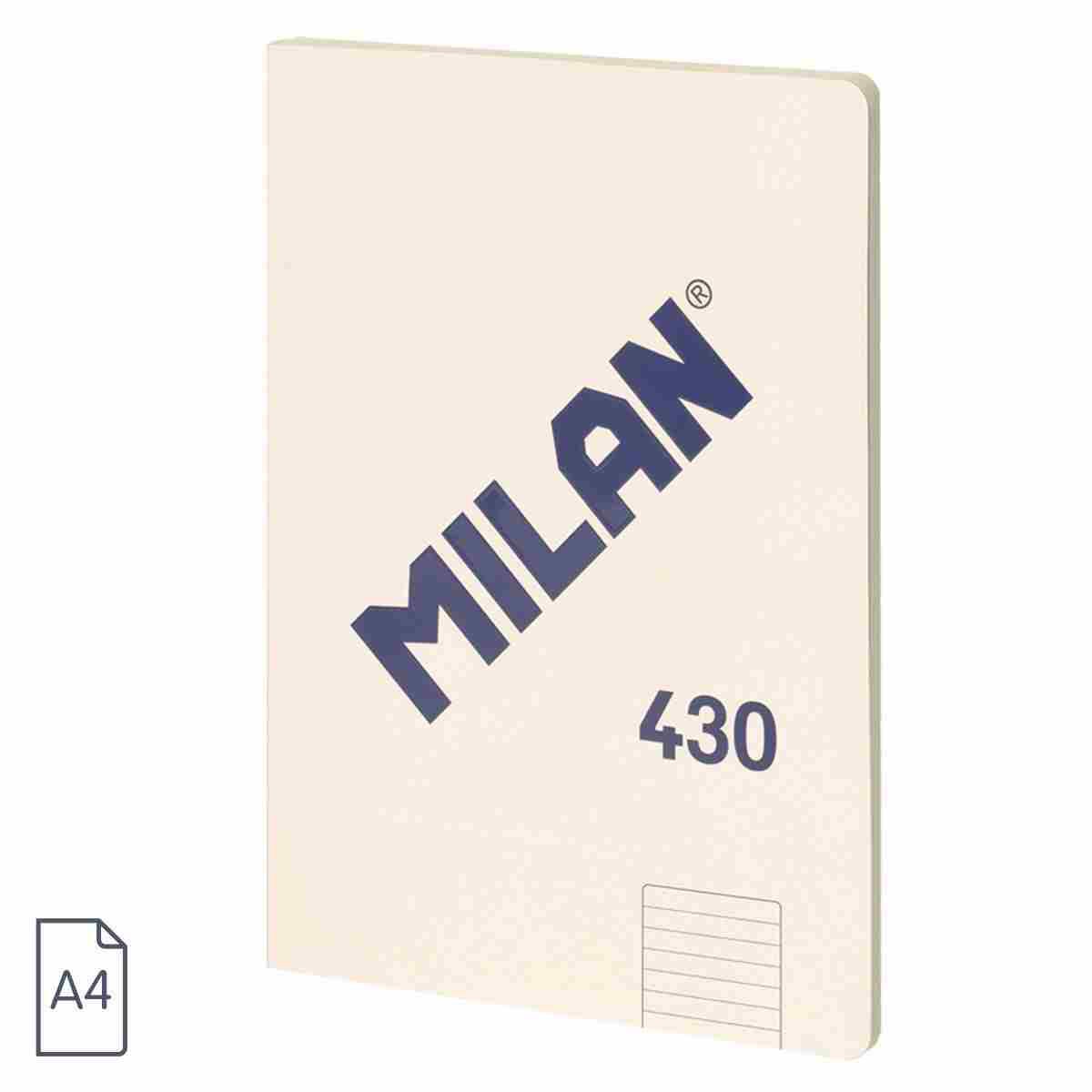 MILAN lepený A4 s linkovaným papírem, béžový