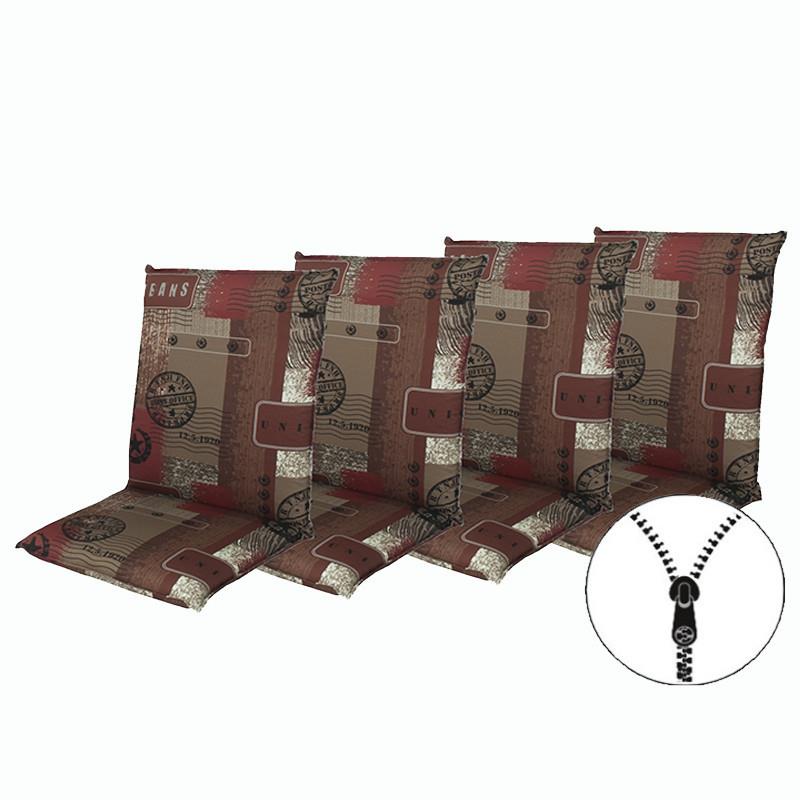 DOPPLER Polstr nízká opěrka LIVING 2930, set 4 ks