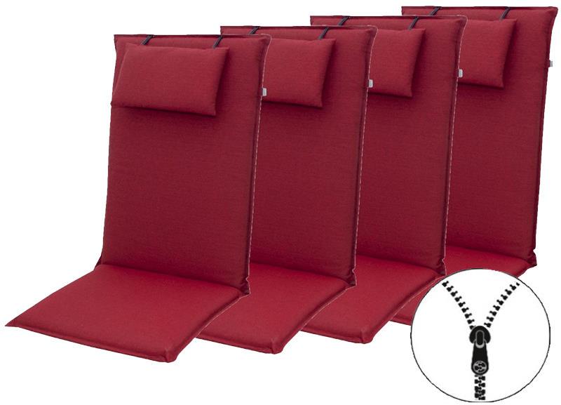 DOPPLER Polstr vysoká opěrka ELEGANT 2428, set 4 ks