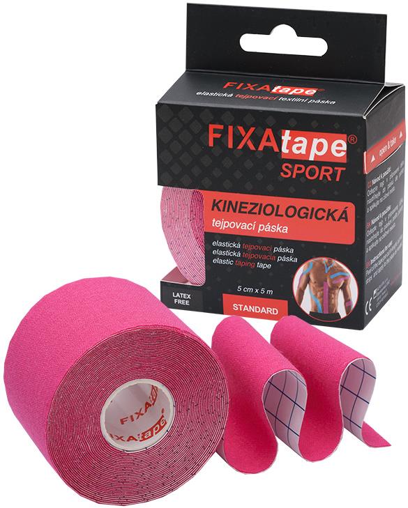 FIXAtape Kinesio Standard 5 cm × 5 m růžová 1 ks