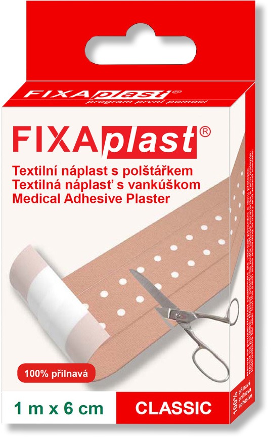 FIXAPLAST náplast CLASSIC 1 m × 6 cm