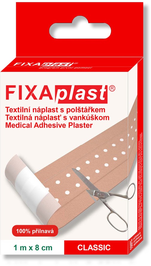 FIXAPLAST náplast CLASSIC 1 m × 8 cm
