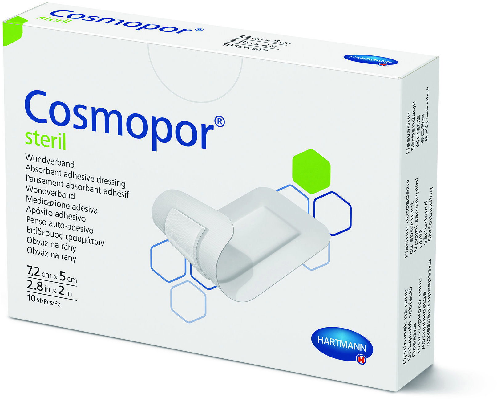 Cosmopor Steril moderní náplast s mikrosíťkou 7 × 5 cm 10 ks