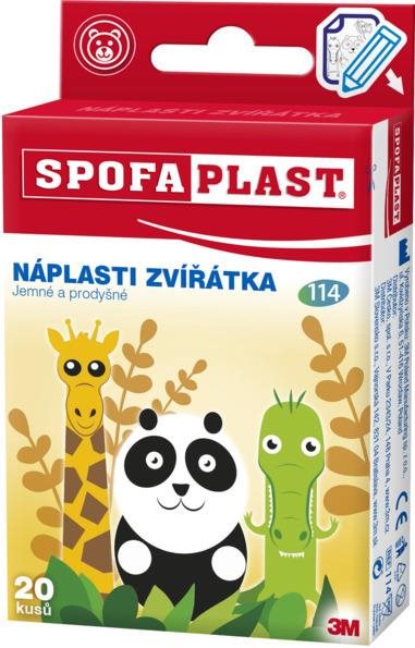 Spofaplast Dětské náplasti Zvířátka 114, 20 ks