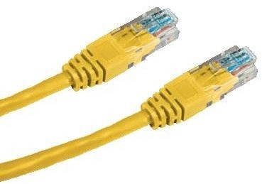 Datacom CAT6, UTP, 1m, žlutý