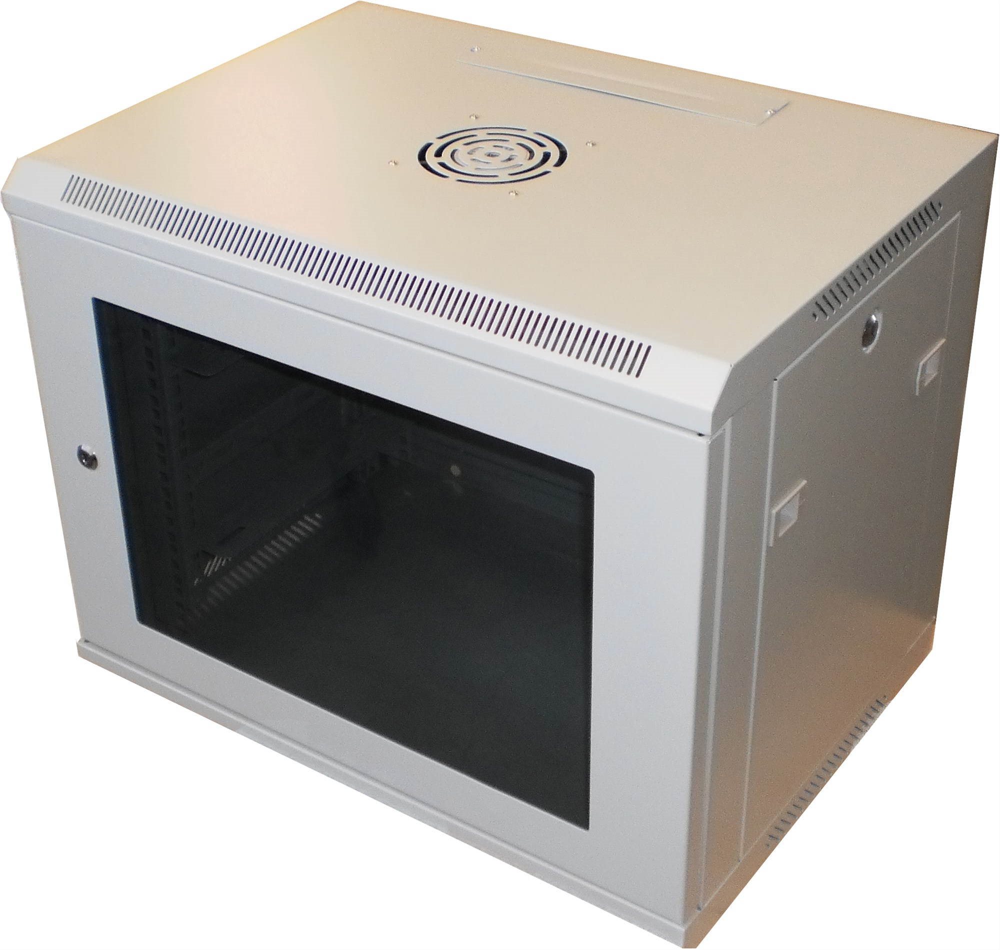 DATACOM 19" rozvaděč 9U/450 mm (sklo) šedý