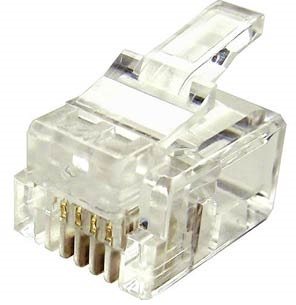 100-pack kabelů Datacom RJ11, CAT3, UTP, 6p4c, nestíněný, skládaný, na licnu (lanko)