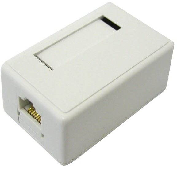 Datacom CAT5E, STP, 1x RJ45, na omítku