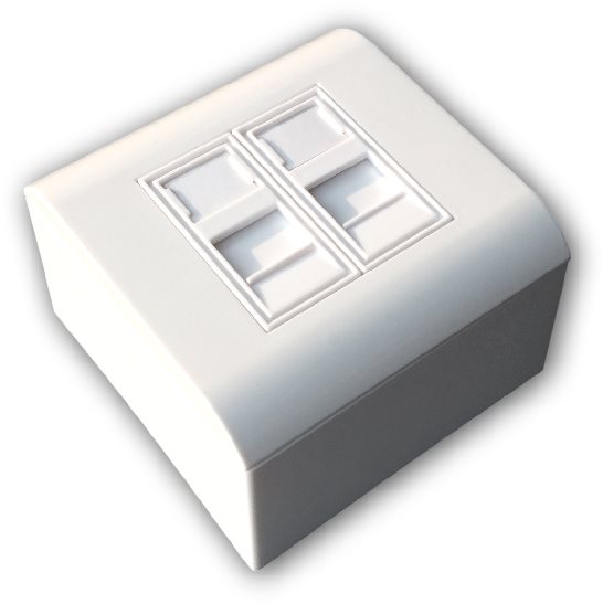 Datacom Modulární datová zásuvka STP CAT6A 2xRJ45