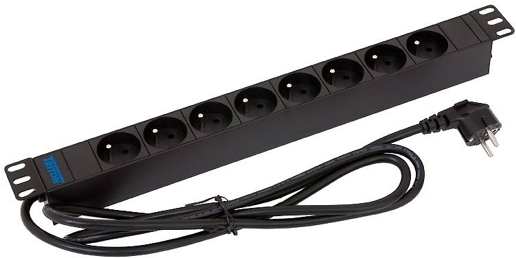 Tritton 19" rozvodný panel s 8 zásuvkami 230V