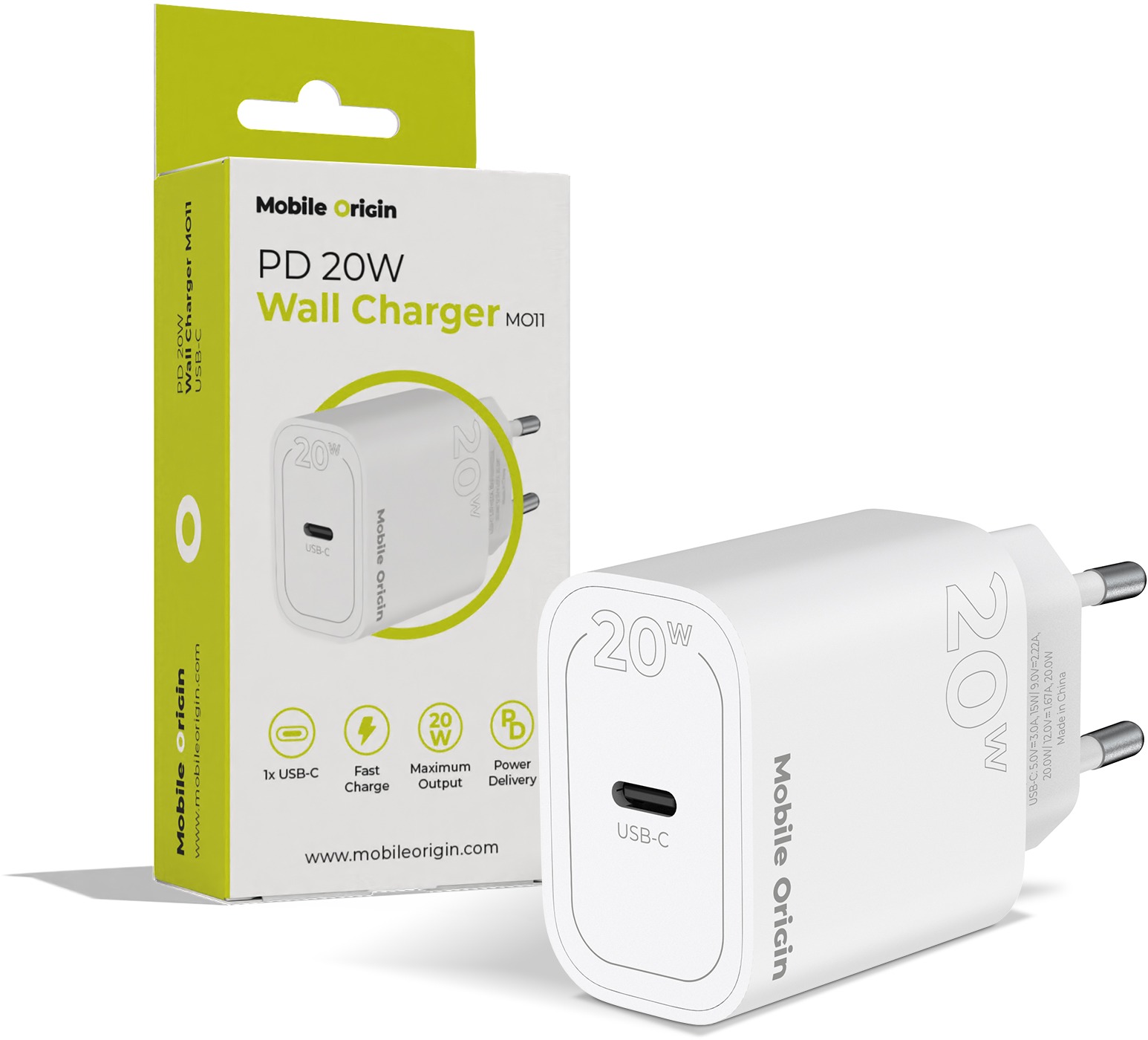 Mobile Origin PD20W Wall Charger MO11 1 USB-C