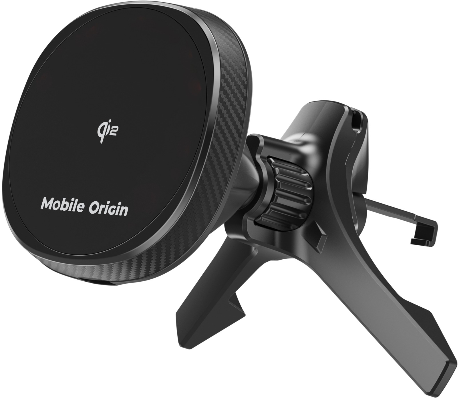Mobile Origin Wireless Car Vent Qi2 Charger CA15 s integrovaným větráčkem