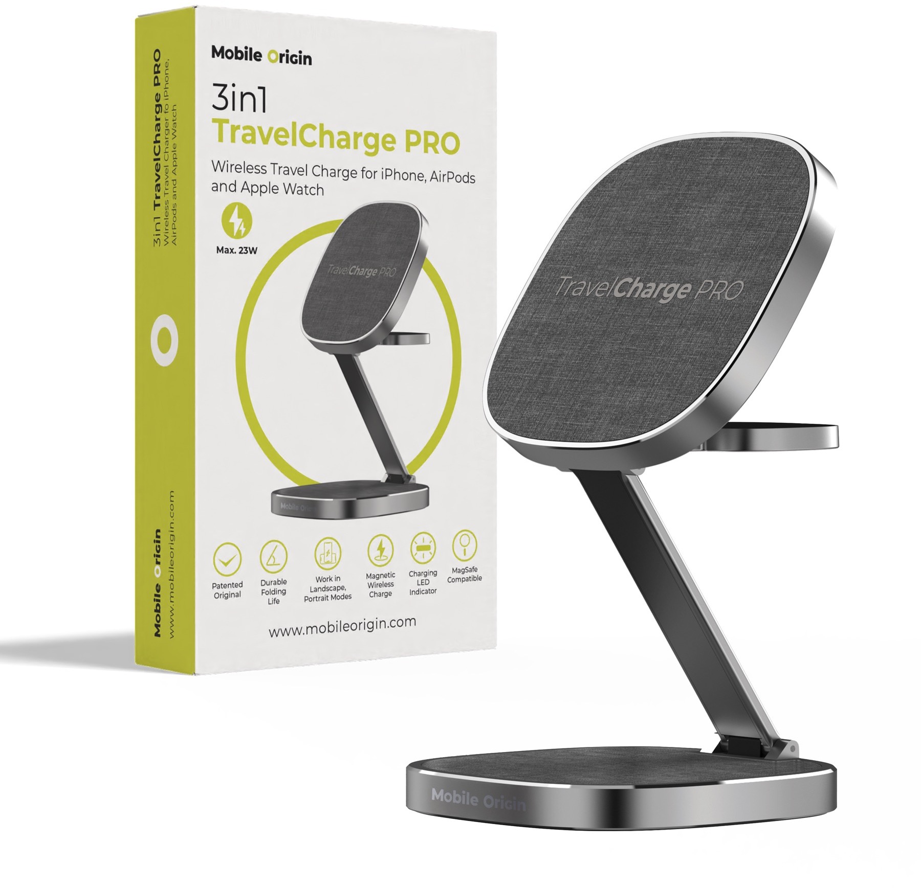 Mobile Origin TravelCharge PRO Grey