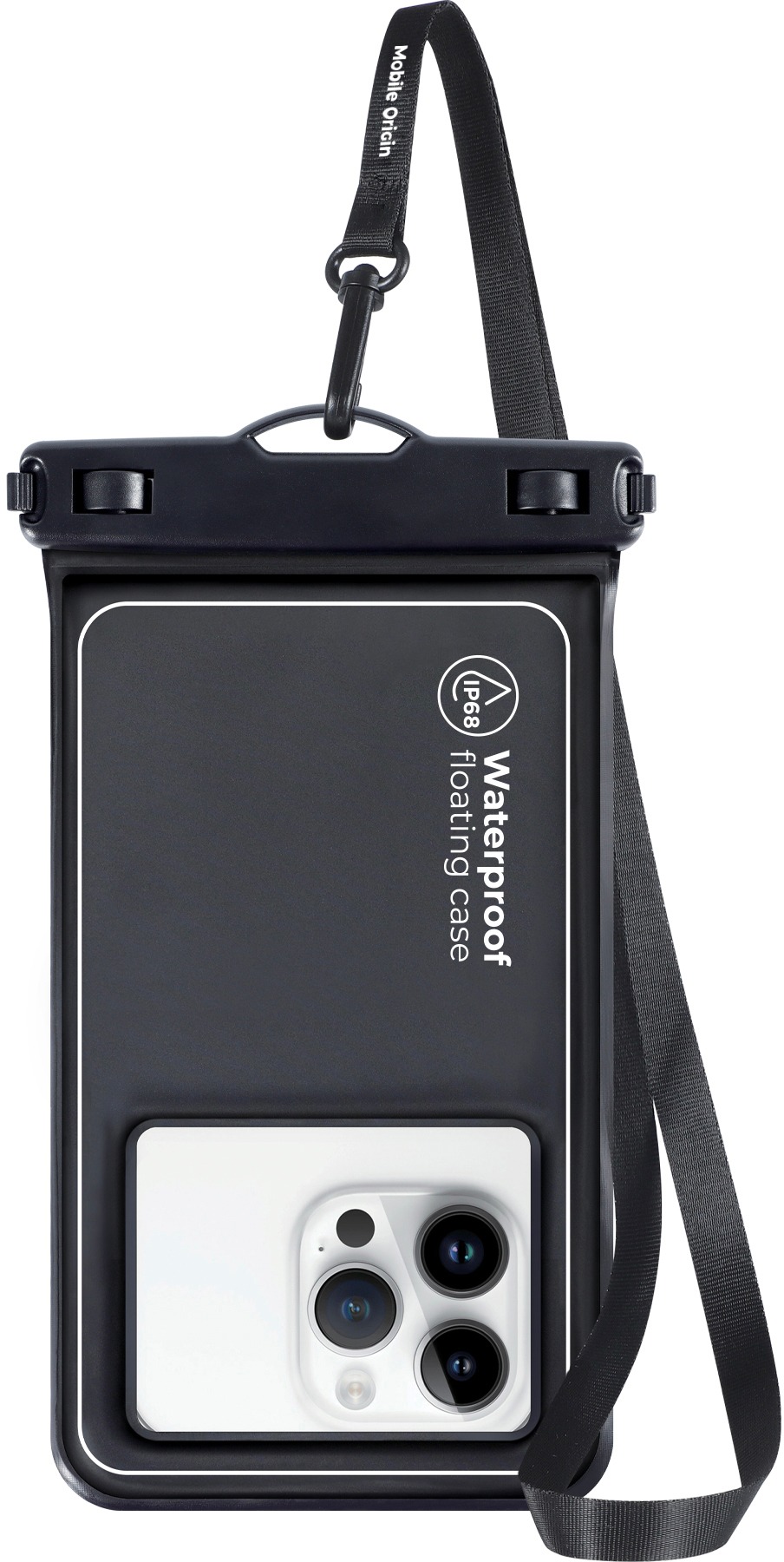 Mobile Origin Waterproof Floating Case 6.5" Black/White
