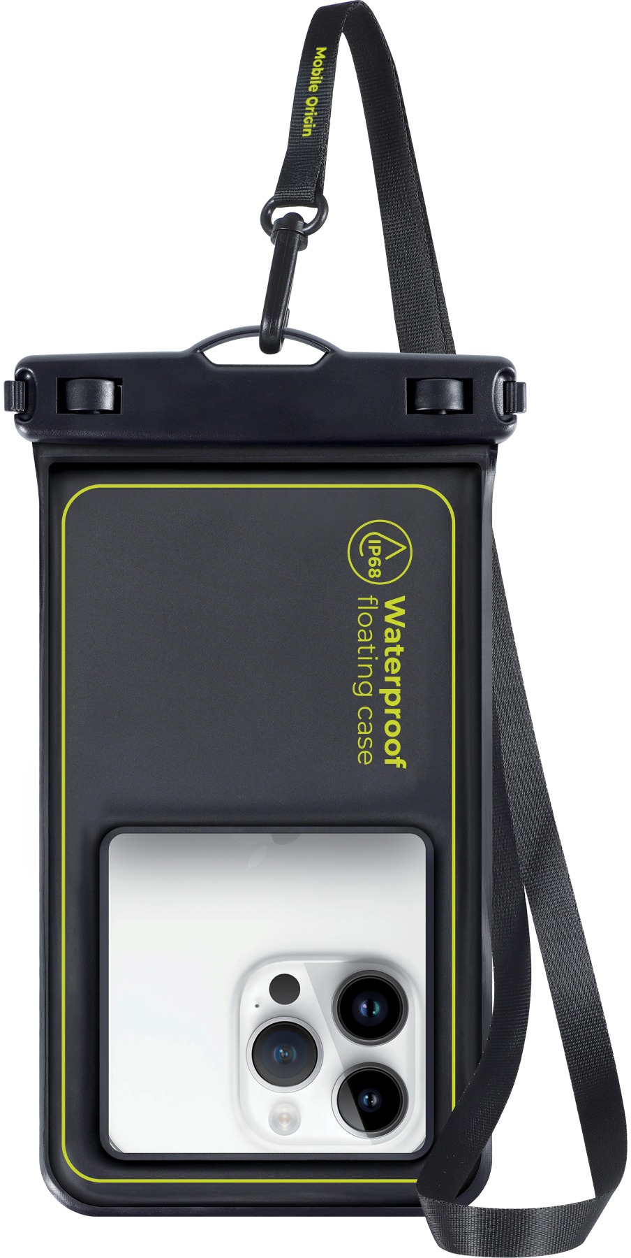 Mobile Origin Waterproof Floating Case 6.8" Black/Green