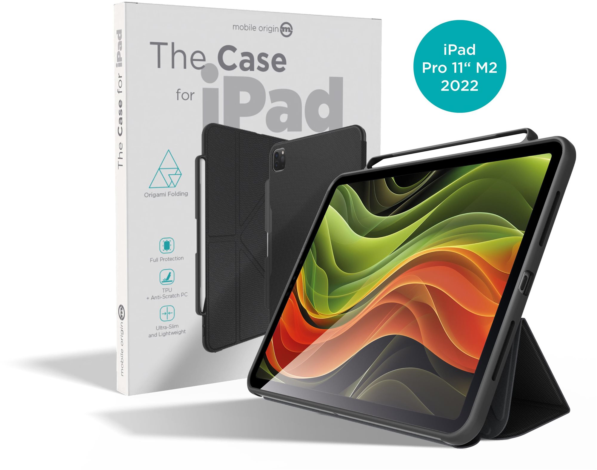 Mobile Origin The Case Black iPad Pro 11" M2 2022 4th gen