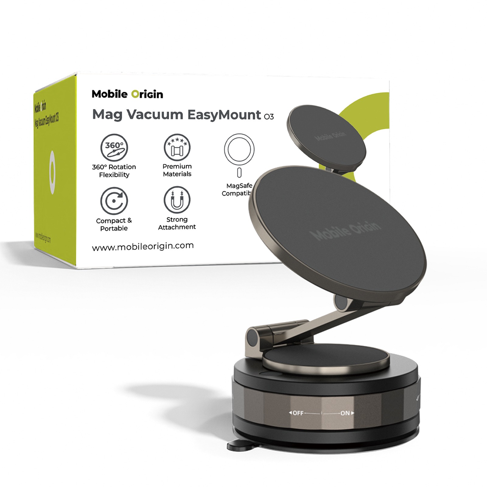 Mobile Origin MagSafe Vacuum EasyMount O3