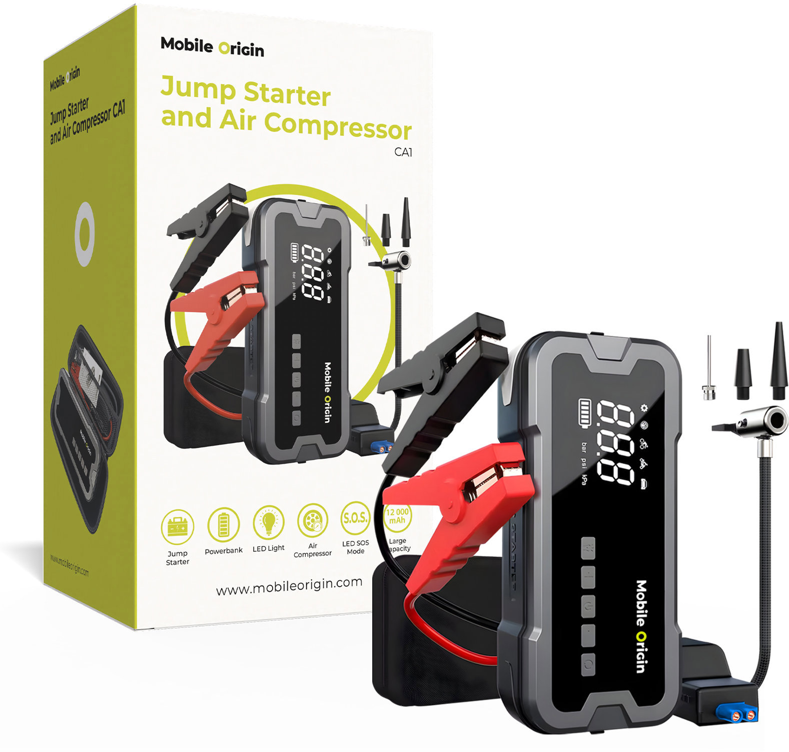Mobile Origin JumpStarter And Air Compressor CA1