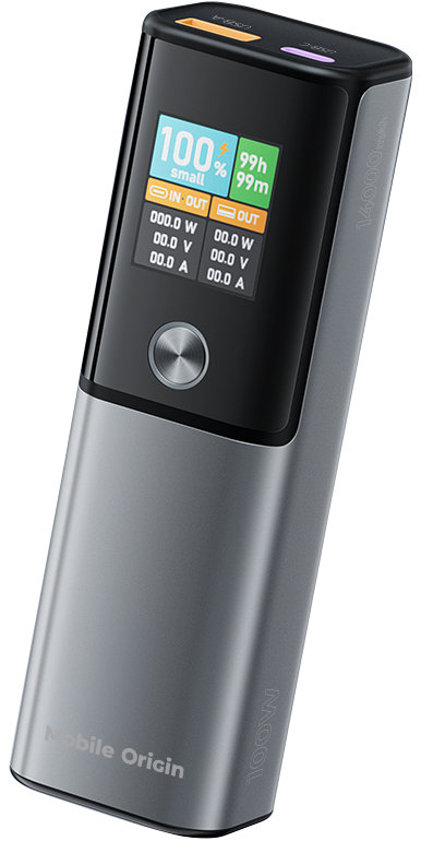 Mobile Origin 100W PD 14000mAh Display PowerBank PB12 - USB-C + USB-A