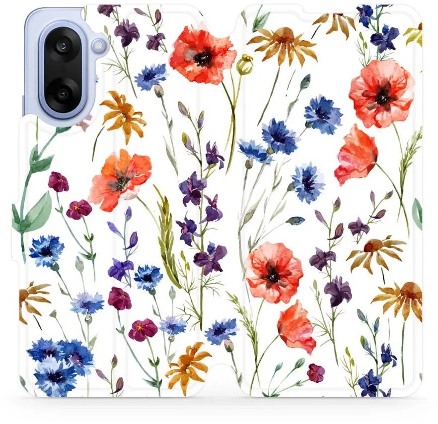 Mobiwear flip knížkové pro OnePlus Nord CE5 - Kvítí