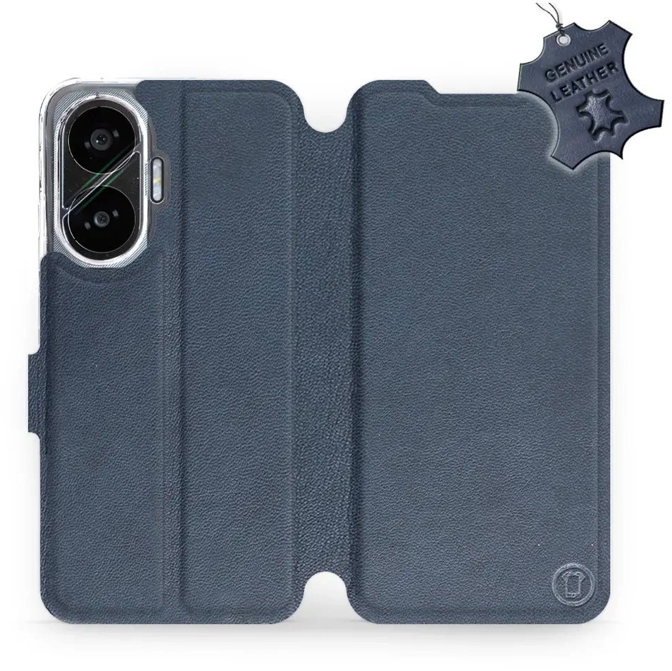 Mobiwear Kožené flip knížkové pro Xiaomi Poco F7 - Modré