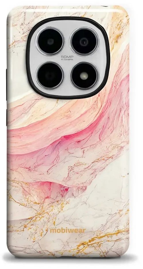 Mobiwear Odolné pouzdro Xiaomi Redmi Note 15 5G - Elite Pro EP32E Růžový mramor