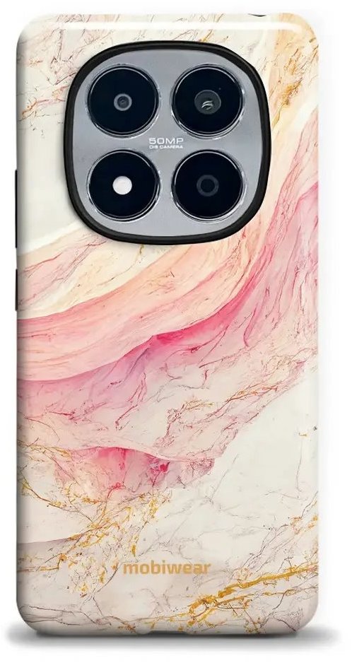 Mobiwear Odolné pouzdro Xiaomi Redmi Note 15 Pro 5G - Elite Pro EP32E Růžový mramor