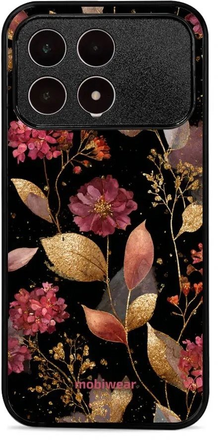 Mobiwear Lesklé pouzdro Glossy pro Poco F8 Pro - G171G zlatavé lístky