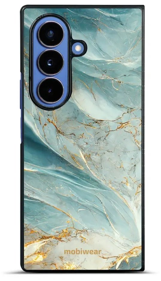 Mobiwear Lesklé pouzdro Glossy pro Samsung Galaxy Z Fold7 - G022G zelenkavý mramor
