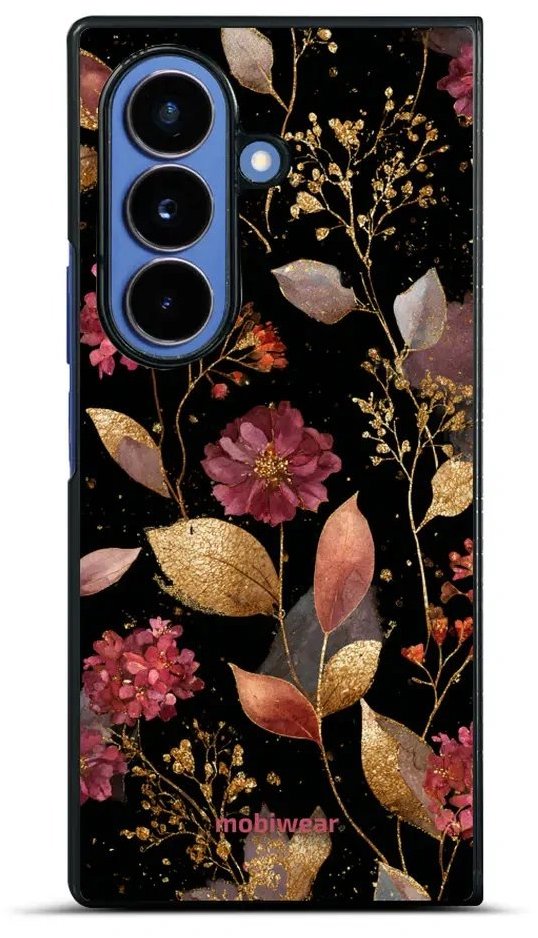 Mobiwear Lesklé pouzdro Glossy pro Samsung Galaxy Z Fold7 - G171G zlatavé lístky