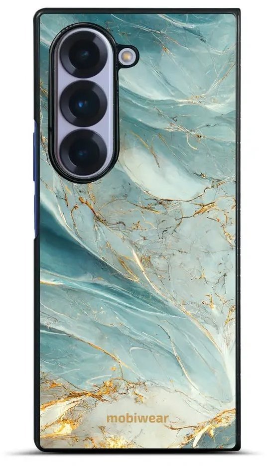 Mobiwear Lesklé pouzdro Glossy pro Samsung Galaxy Z Fold6 - G022G zelenkavý mramor
