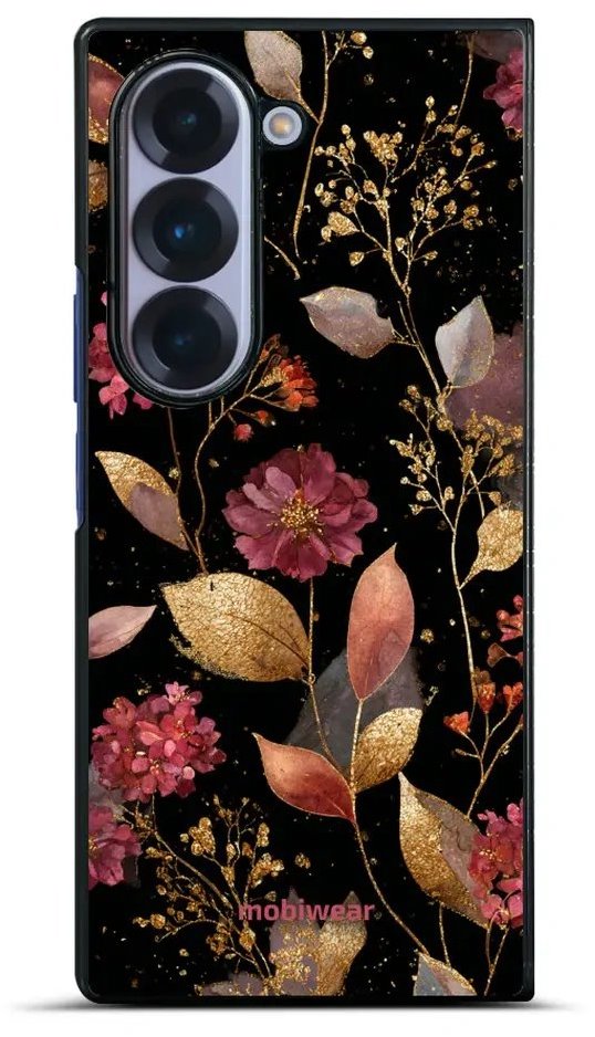 Mobiwear Lesklé pouzdro Glossy pro Samsung Galaxy Z Fold6 - G171G zlatavé lístky