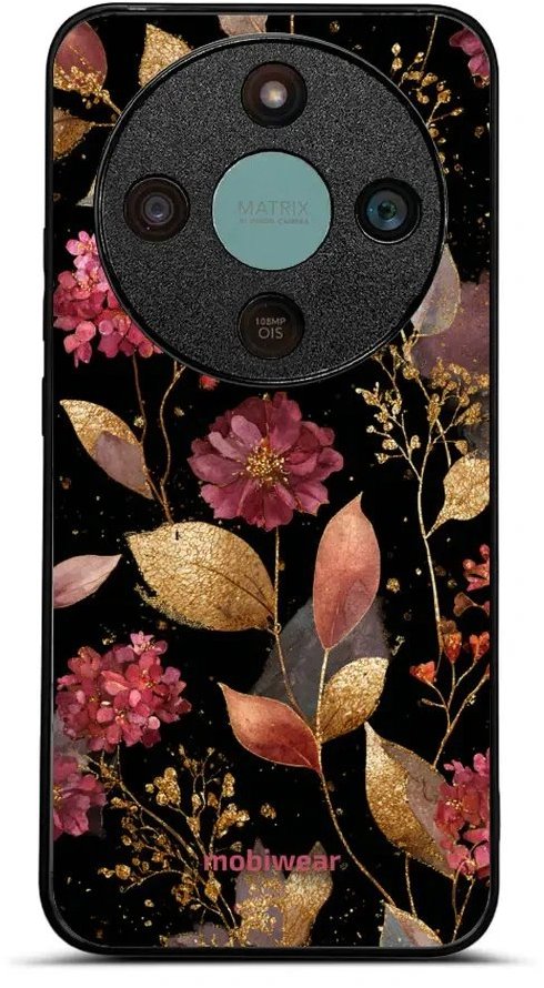 Mobiwear Lesklé pouzdro Glossy pro Honor Magic 8 Lite - G171G zlatavé lístky