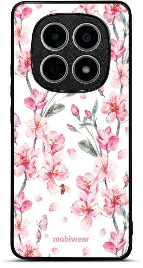 Mobiwear Lesklé pouzdro Glossy pro Xiaomi Redmi Note 15 4G - G033G růžové květy