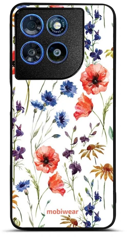 Mobiwear Lesklé pouzdro Glossy pro Motorola Moto G57 Power - G032G kvítí