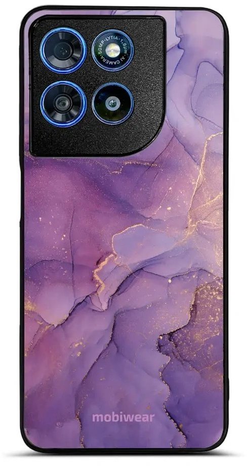 Mobiwear Lesklé pouzdro Glossy pro Motorola Moto G57 Power - G050G fialový mramor
