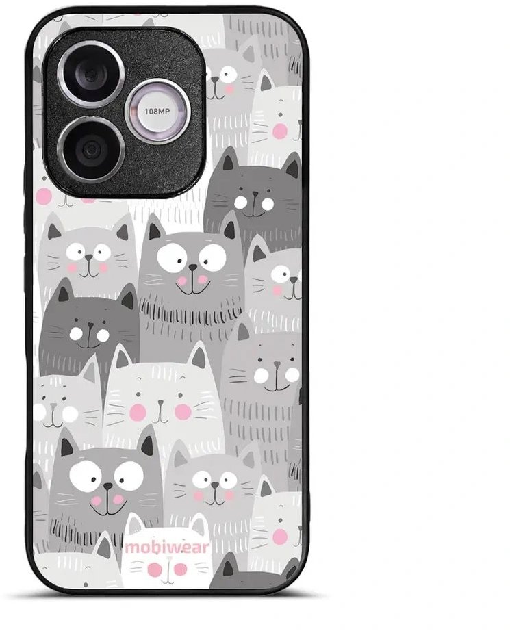 Mobiwear Lesklé pouzdro Glossy pro Honor 600 Lite - G045G kočičky