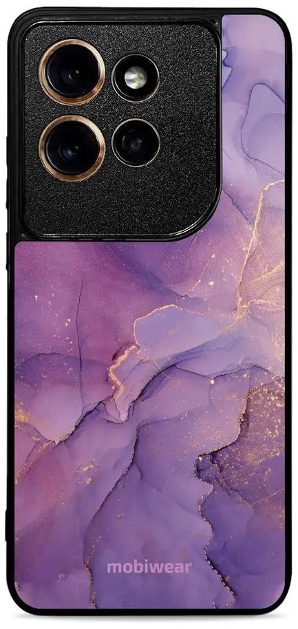 Mobiwear Lesklé pouzdro Glossy pro Motorola Edge 60 Neo - G050G fialový mramor