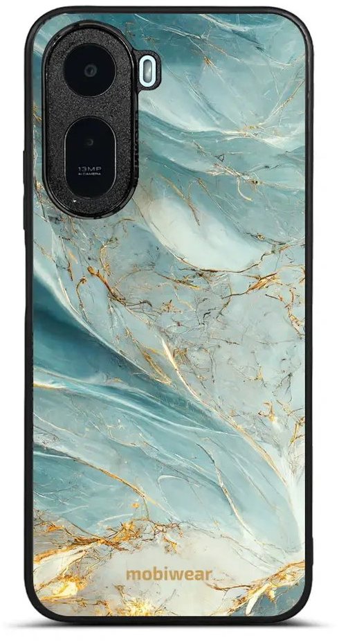 Mobiwear Lesklé pouzdro Glossy pro Xiaomi Redmi A7 Pro - G022G zelenkavý mramor
