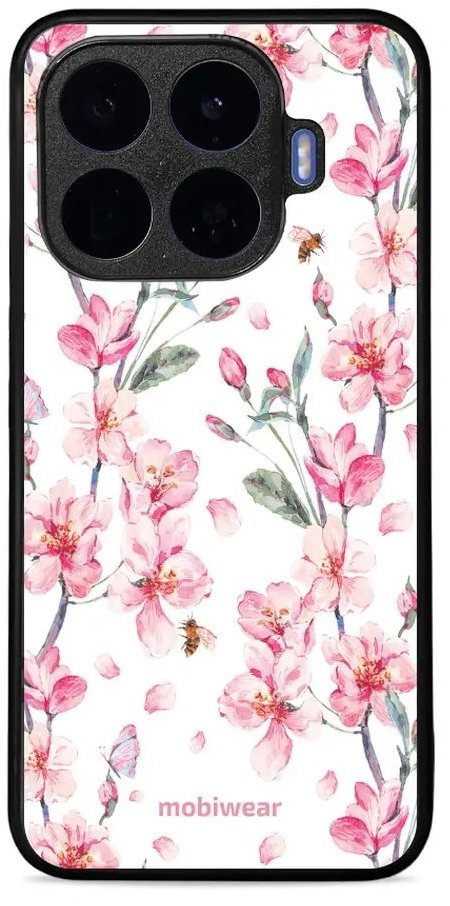 Mobiwear Lesklé pouzdro Glossy pro Xiaomi 17T - G033G růžové květy